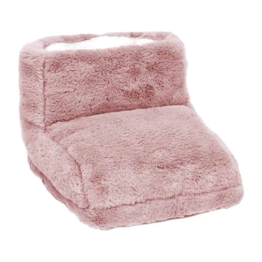 Cozy USB Electric Foot Warmer Cushion - Fleece Suede Heated Pads for Ultimate Comfort at Home