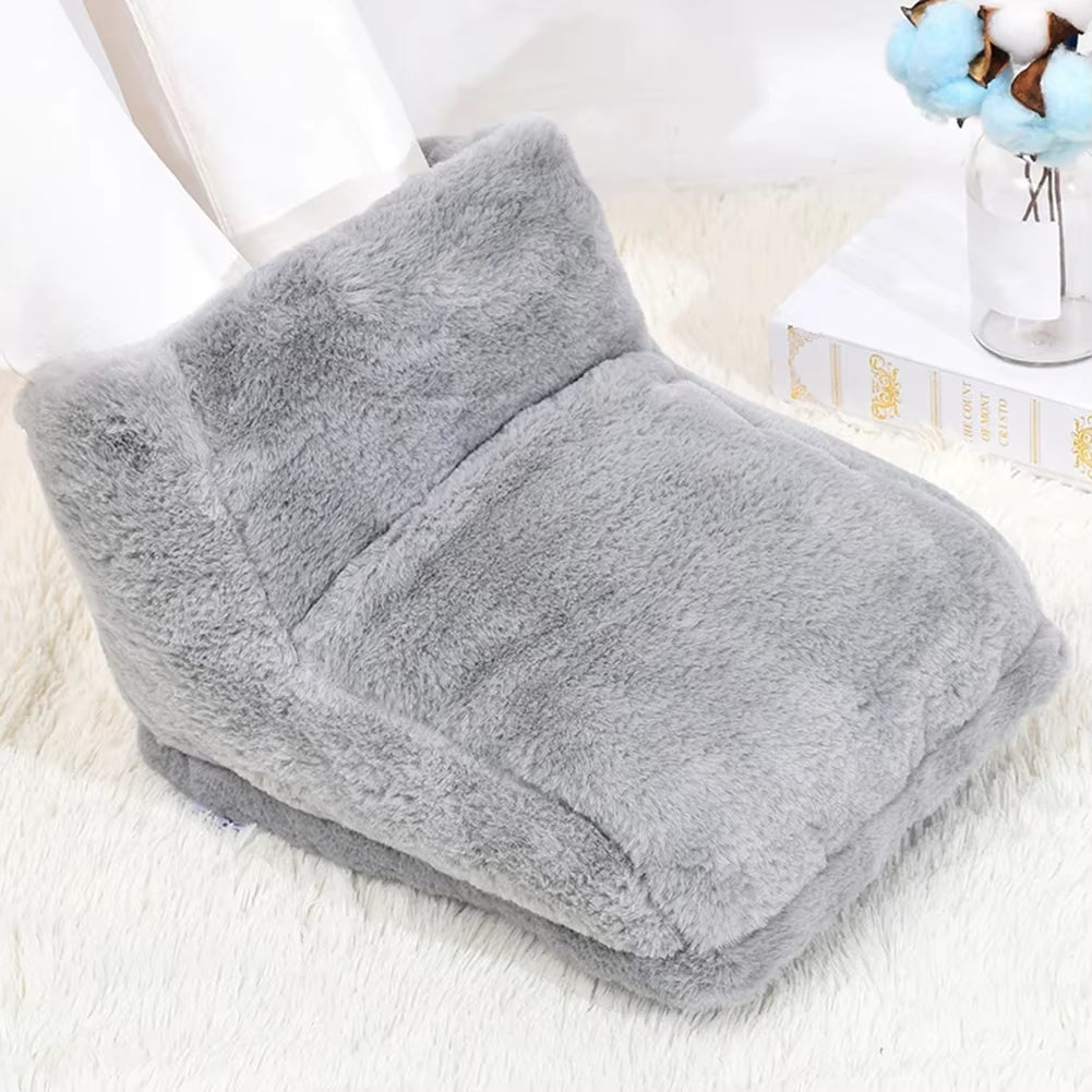 Cozy USB Electric Foot Warmer Cushion - Fleece Suede Heated Pads for Ultimate Comfort at Home